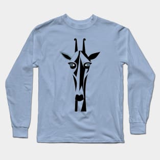 Giraffe Cubism: A Picasso Journey Long Sleeve T-Shirt